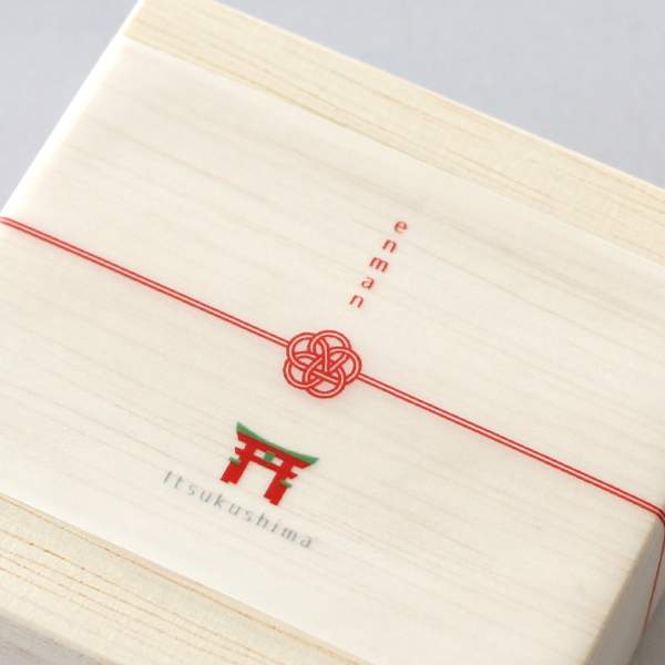 嚴島神社の醤油皿/木箱入り2枚セット